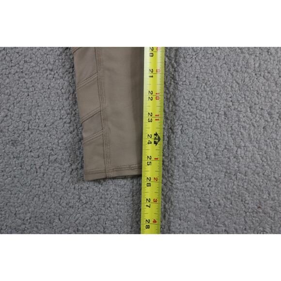 Alo Yoga Legging Xs Tan Block Mesh Stripe Side Detail High Waist - Picture 10 of 10